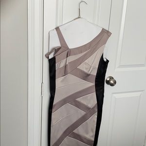 After five black and gold dress